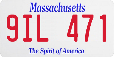 MA license plate 9IL471