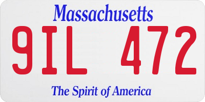 MA license plate 9IL472