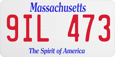 MA license plate 9IL473