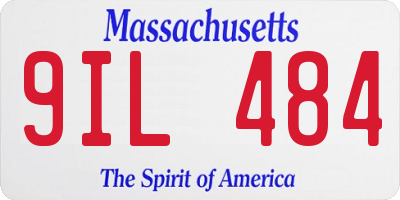 MA license plate 9IL484