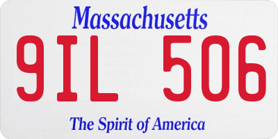 MA license plate 9IL506