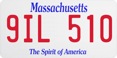MA license plate 9IL510