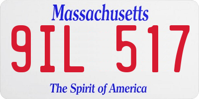 MA license plate 9IL517