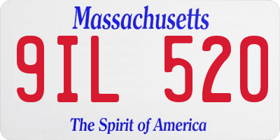 MA license plate 9IL520