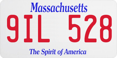 MA license plate 9IL528
