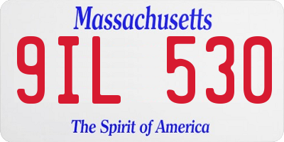 MA license plate 9IL530