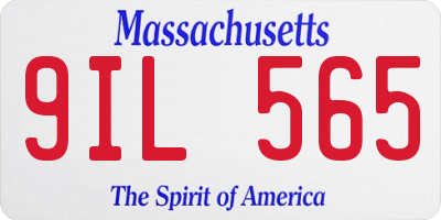 MA license plate 9IL565