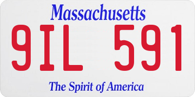 MA license plate 9IL591
