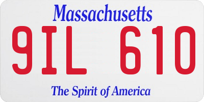 MA license plate 9IL610