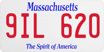 MA license plate 9IL620