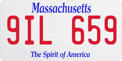 MA license plate 9IL659