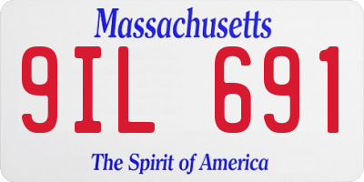 MA license plate 9IL691