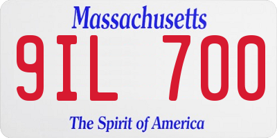 MA license plate 9IL700