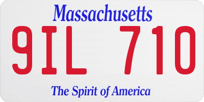 MA license plate 9IL710