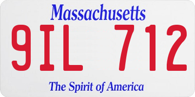 MA license plate 9IL712