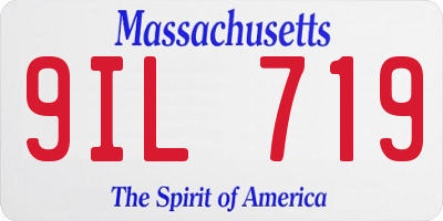 MA license plate 9IL719