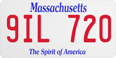 MA license plate 9IL720
