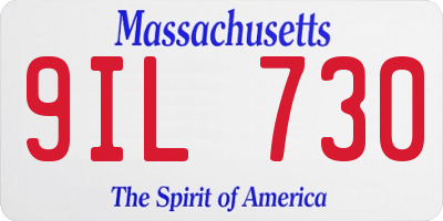 MA license plate 9IL730