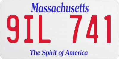 MA license plate 9IL741