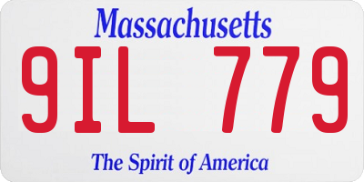 MA license plate 9IL779