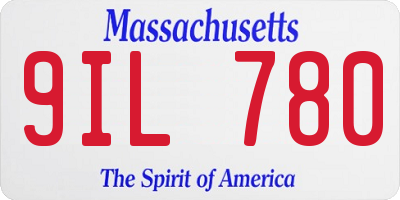 MA license plate 9IL780