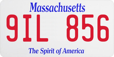 MA license plate 9IL856