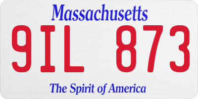 MA license plate 9IL873