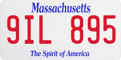MA license plate 9IL895