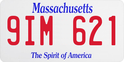 MA license plate 9IM621