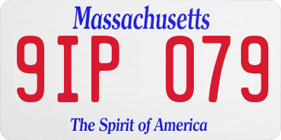 MA license plate 9IP079
