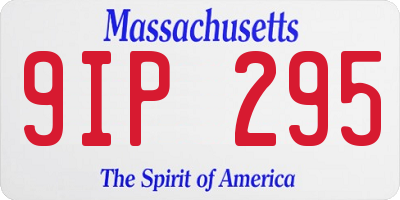 MA license plate 9IP295