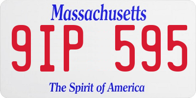 MA license plate 9IP595