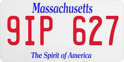 MA license plate 9IP627