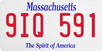 MA license plate 9IQ591