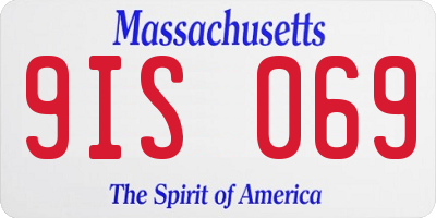MA license plate 9IS069