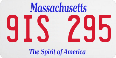 MA license plate 9IS295