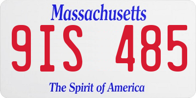 MA license plate 9IS485