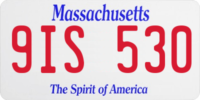 MA license plate 9IS530