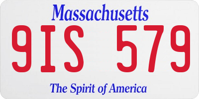 MA license plate 9IS579