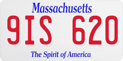 MA license plate 9IS620