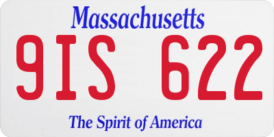 MA license plate 9IS622