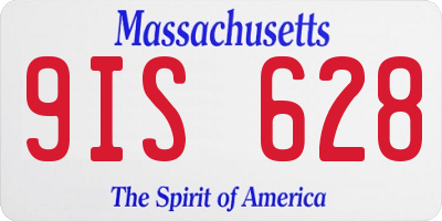 MA license plate 9IS628