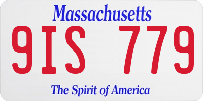 MA license plate 9IS779