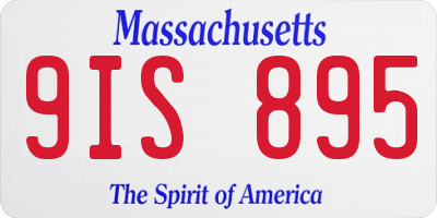 MA license plate 9IS895
