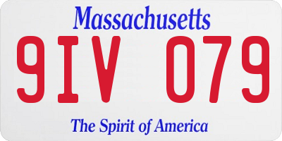 MA license plate 9IV079