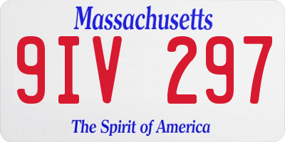 MA license plate 9IV297
