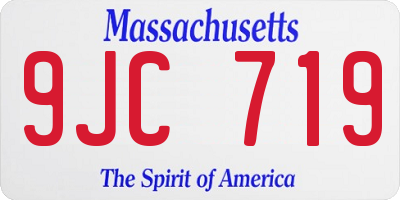 MA license plate 9JC719