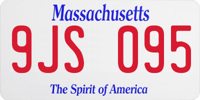 MA license plate 9JS095