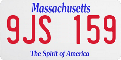 MA license plate 9JS159