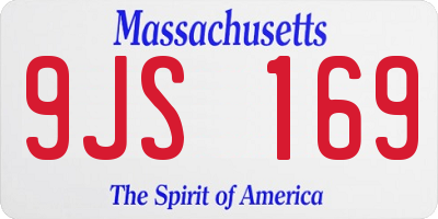 MA license plate 9JS169